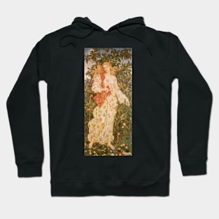 Flora, the Goddess of Blossoms and Flowers by Evelyn De Morgan Hoodie